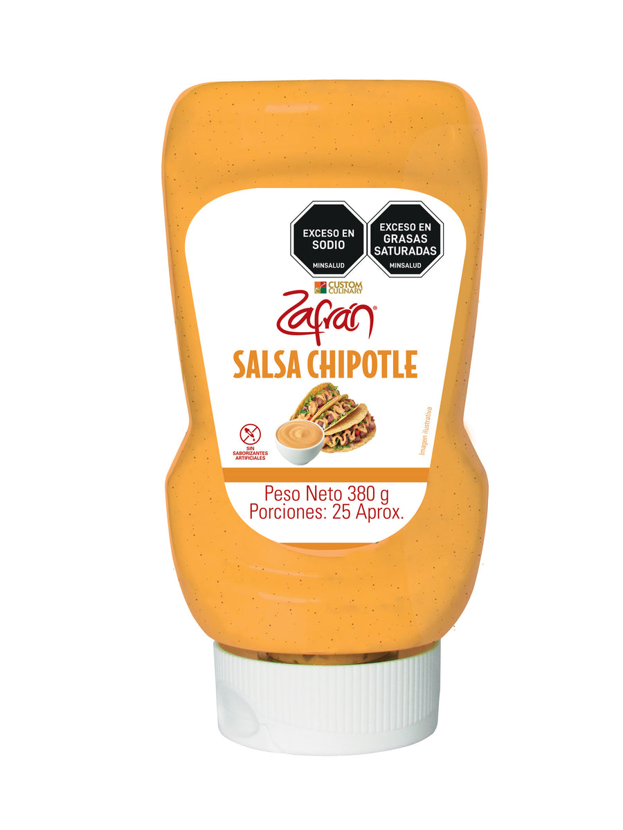 Salsa Chipotle Botella Pet Salsas Zafrán® Custom Culinary Colombia