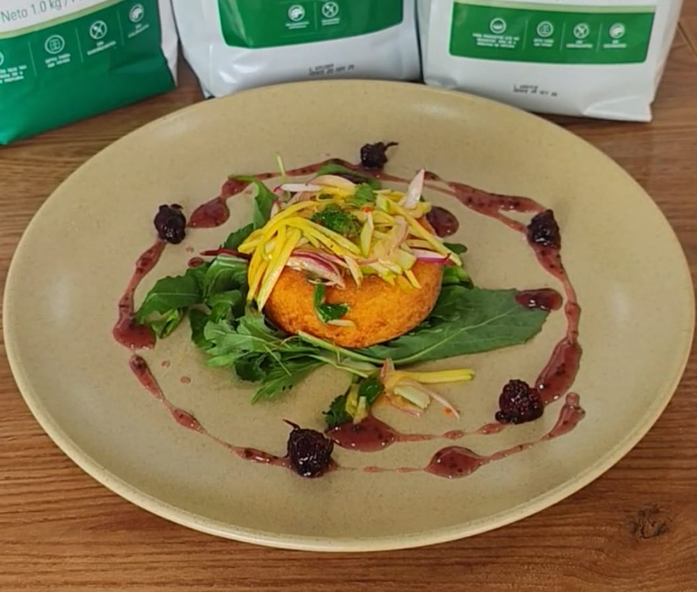 CAMEMBERT FRITO CON ENSALSA DE MANZANA VERDE