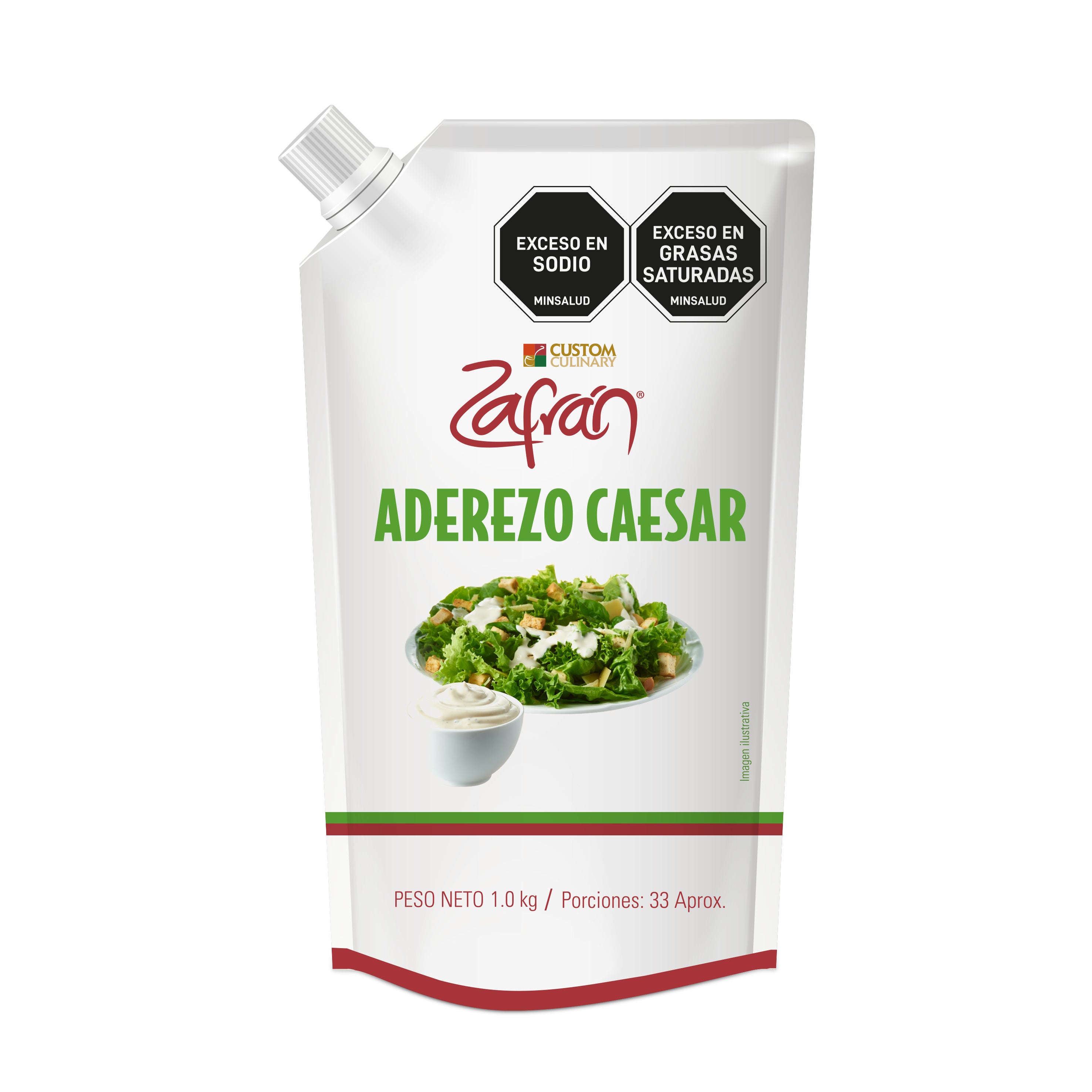 Aderezo Caesar Zafrán® Doypack Con Válvula 1kg - Custom Culinary