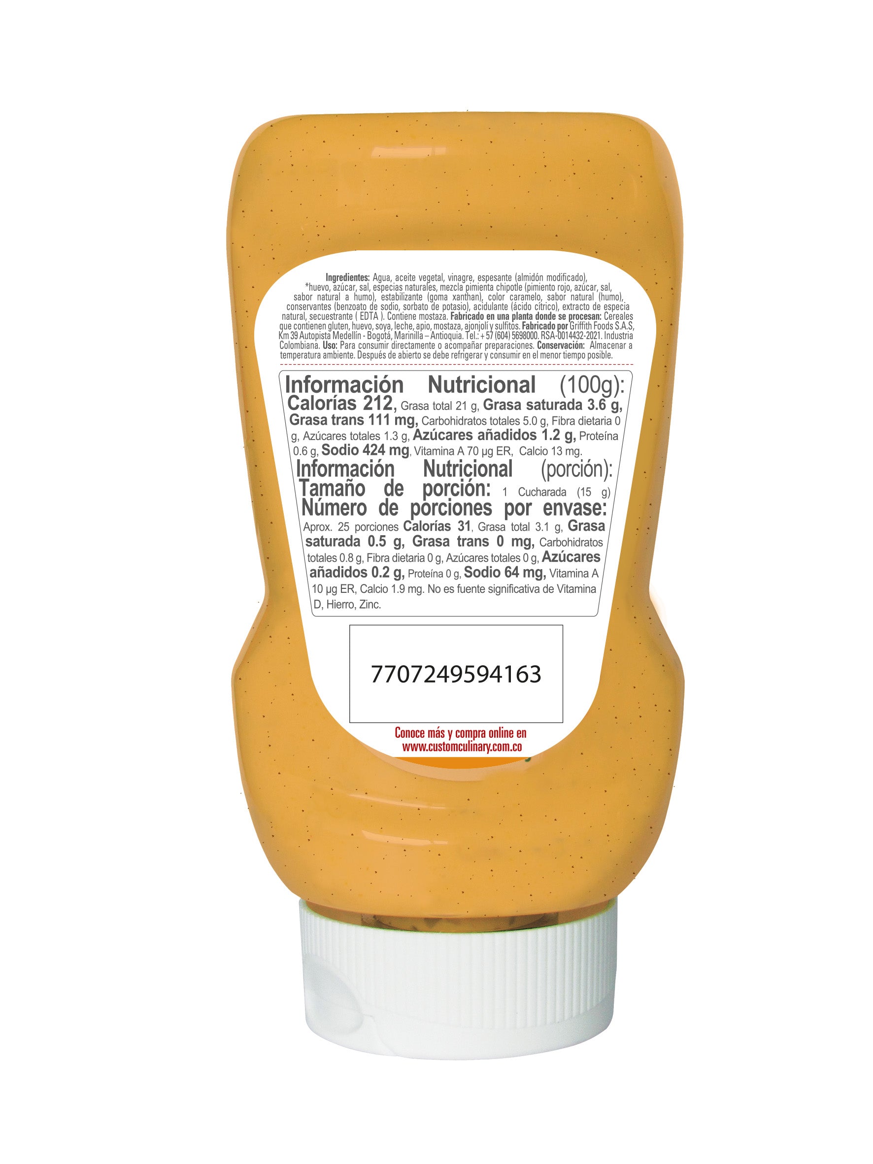 Salsa Chipotle Zafrán® Botella Pet 380g