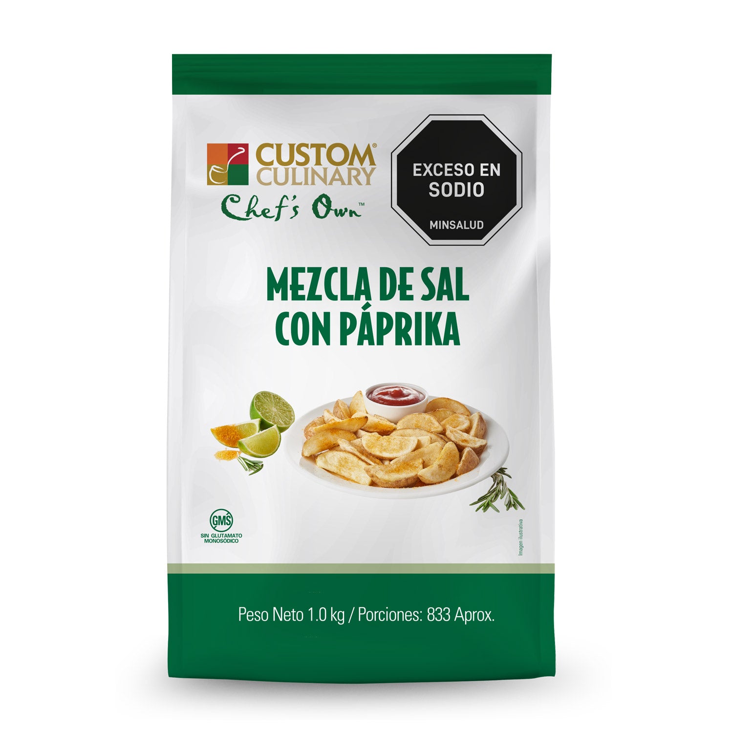 Mezcla de Sal Con Paprika Chef's Own™ Bolsa Stand Up 1kg