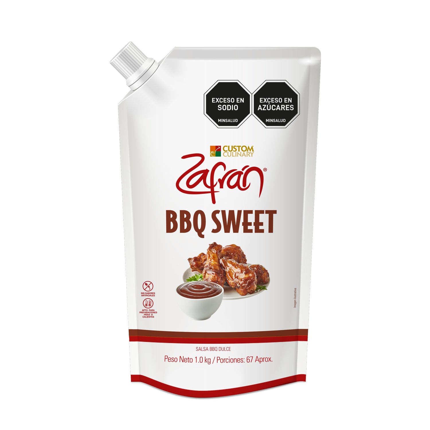 Salsa BBQ Sweet Zafrán® Doypack Con Válvula 1kg