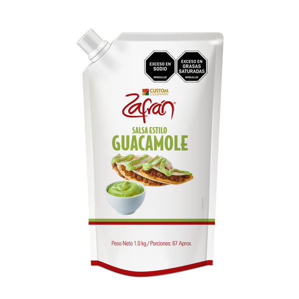 Salsa Estilo Guacamole Zafrán® Doypack Con Válvula 1kg