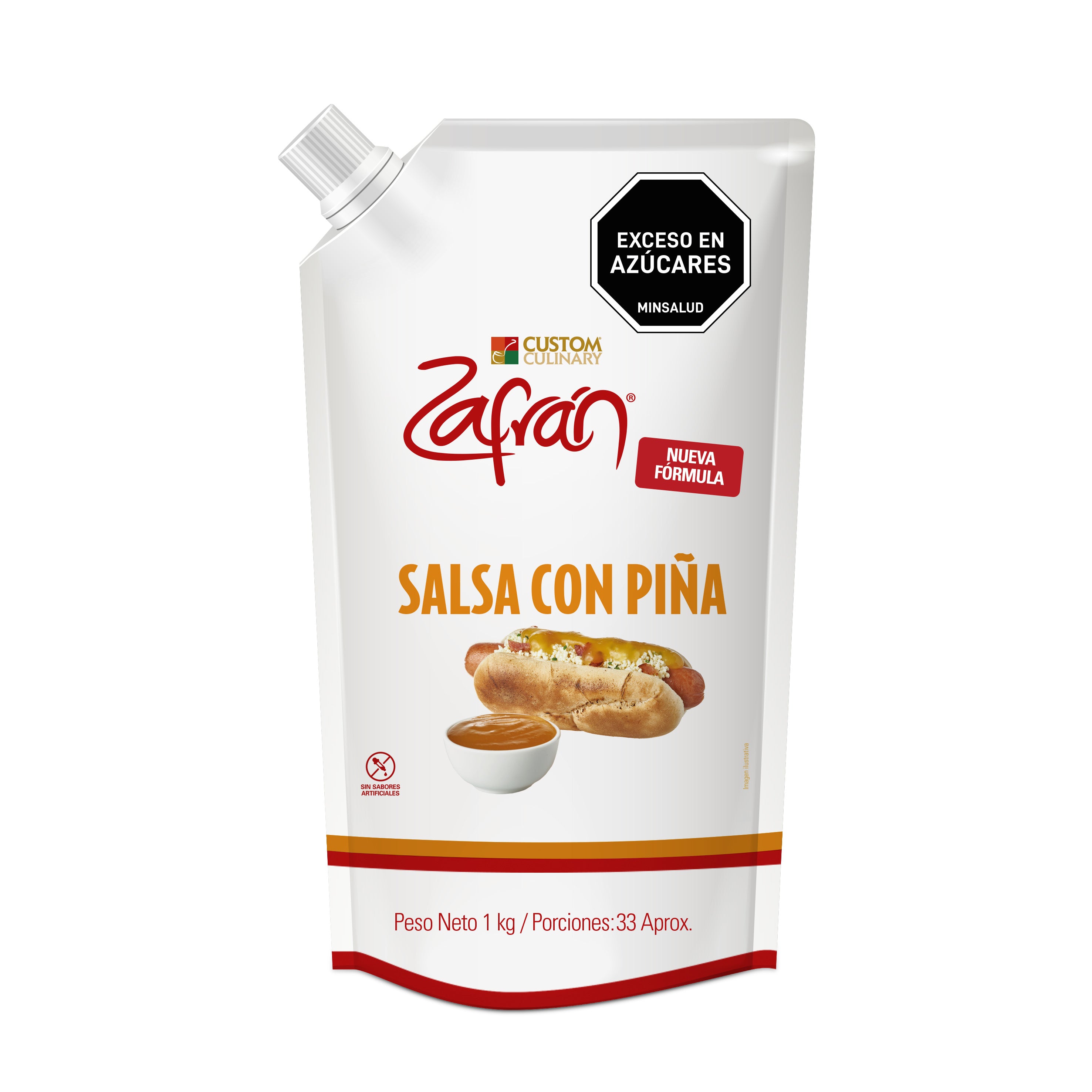 Salsa De Piña Zafrán® Doypack Con Válvula 1kg