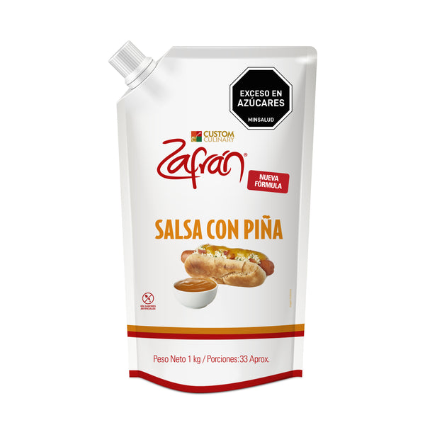 Salsa con Piña Zafrán® Doypack Con Válvula 1kg