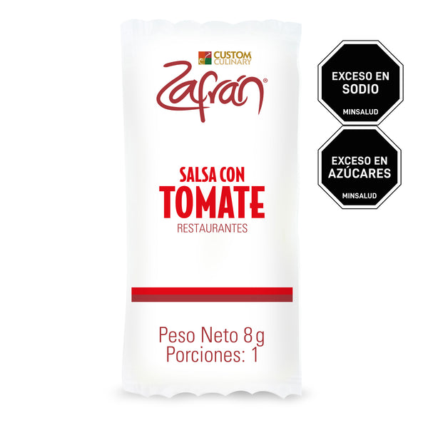 Salsa Con Tomate Restaurantes Zafrán® Sobre Personal 8g (Bolsa x 120 unidades)