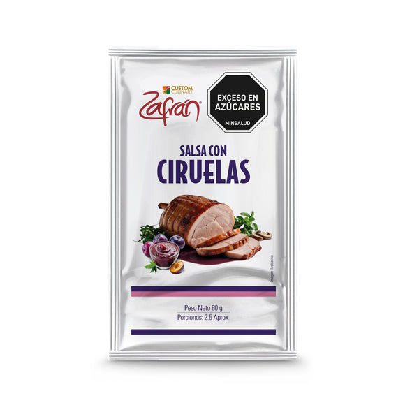 Salsa con Ciruelas Zafrán® sobre 80g
