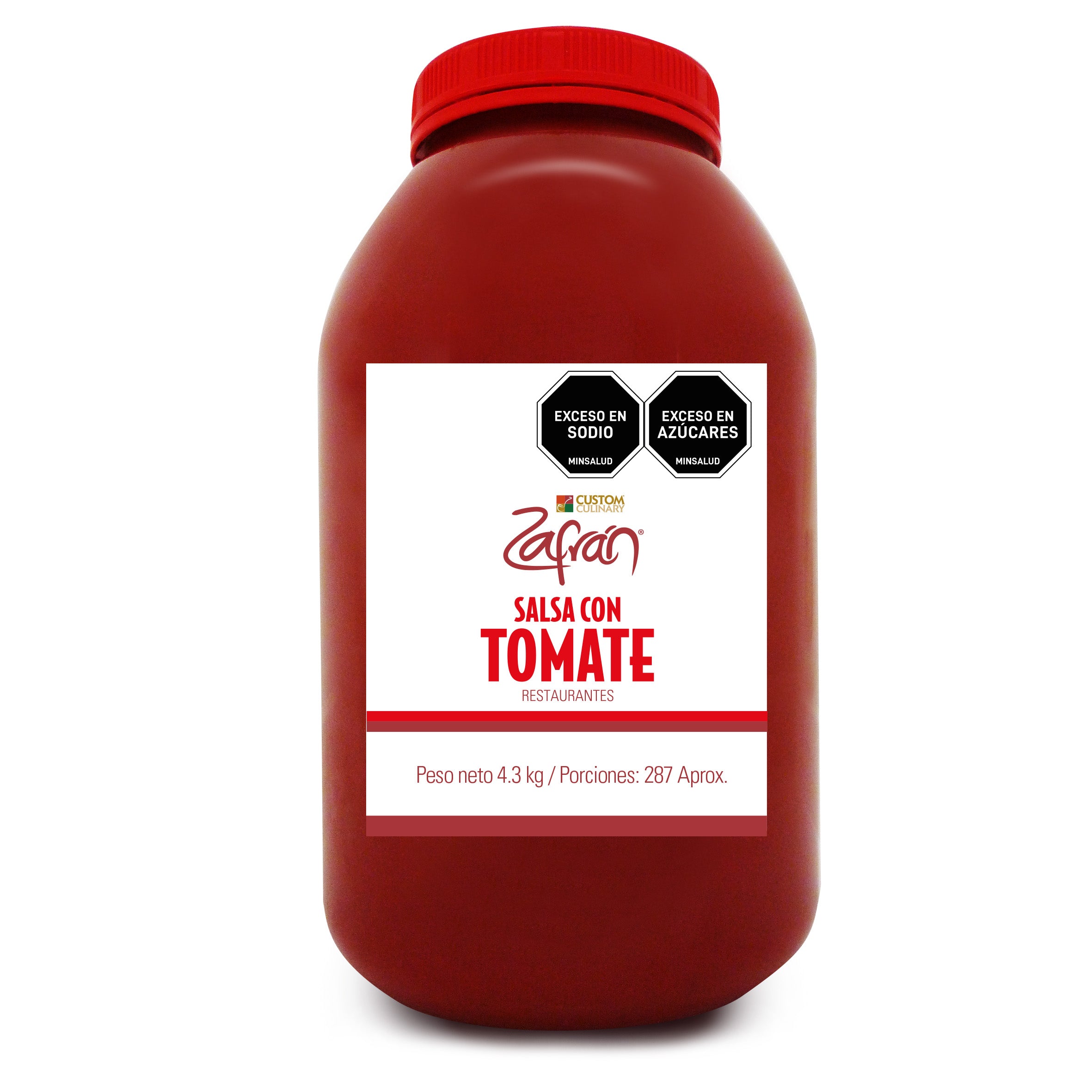 Salsa Con Tomate Restaurantes Zafrán® Garrafa 4.3kg