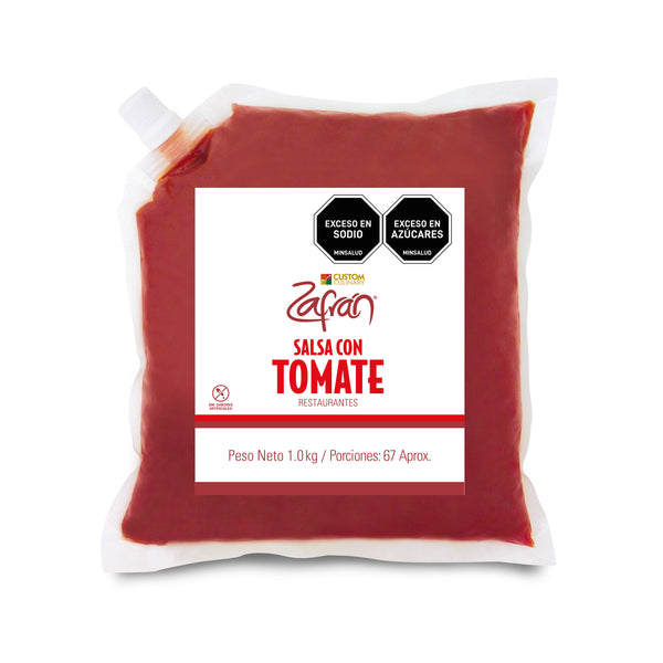 Salsa Con Tomate Restaurantes Zafrán® Bolsa Válvula 1kg