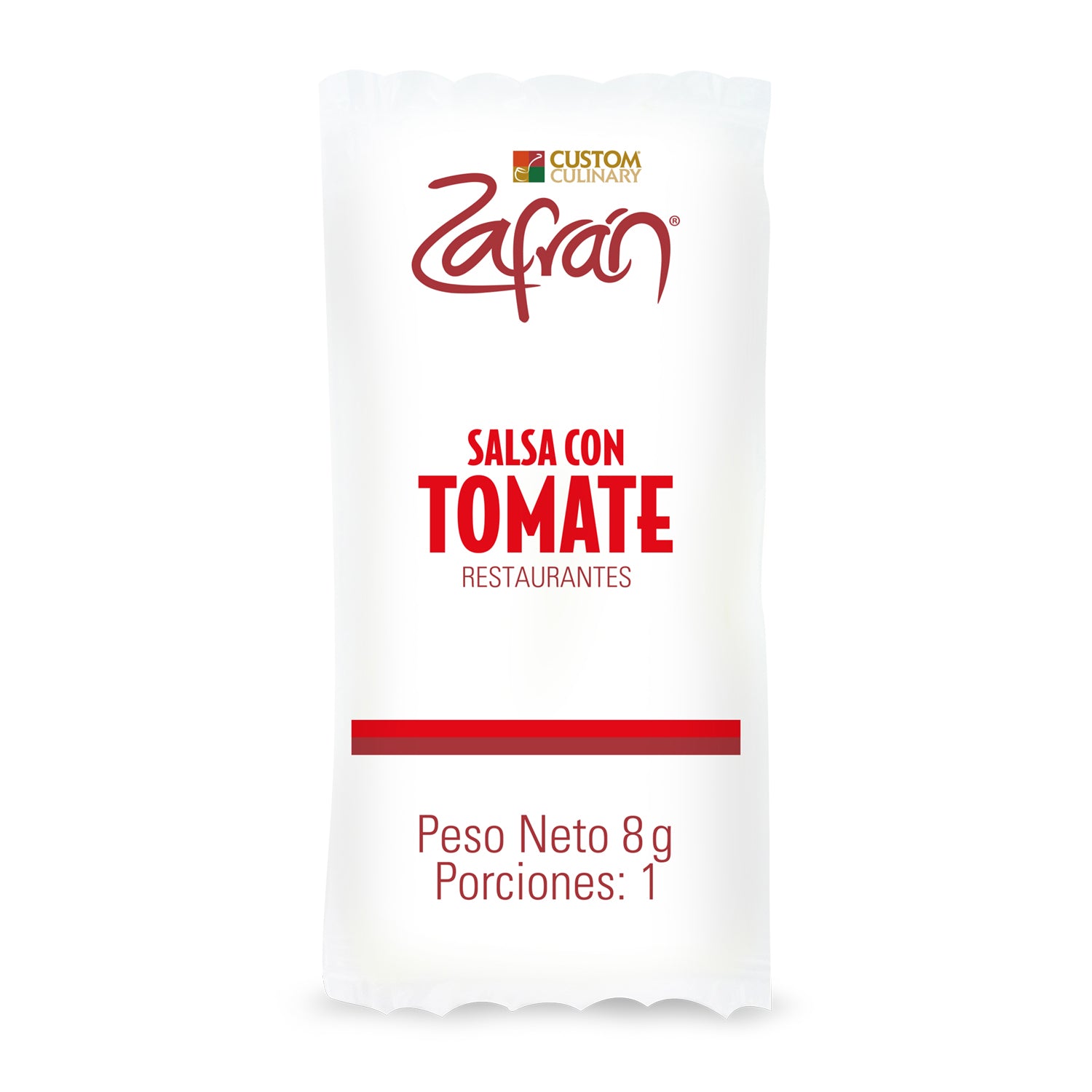 Salsa Con Tomate Restaurantes Zafrán® Sobre Personal 8g (Bolsa x 120 unidades)